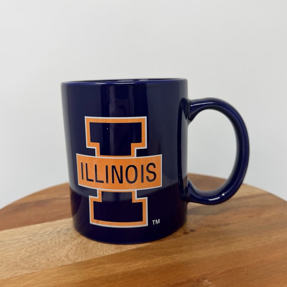 University of Illinois Coffee Mug Fighting Illini Orange Blue